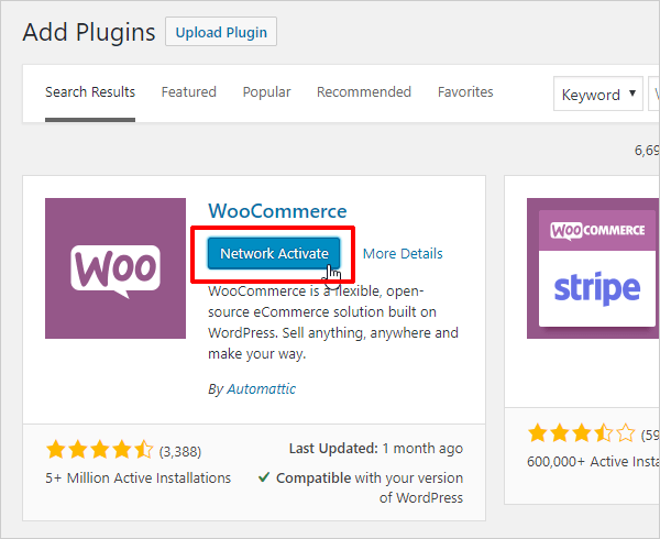 Multisite Plugins Network Activate button
