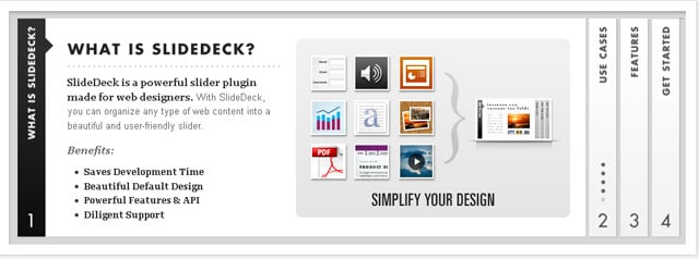 slidedeck Screenshot of Slidedeck WordPress plugin