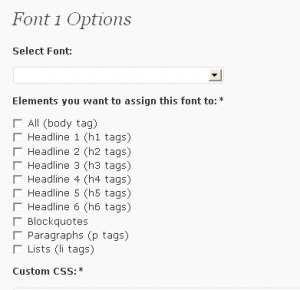 Googlefont Google Font WordPress plugin options
