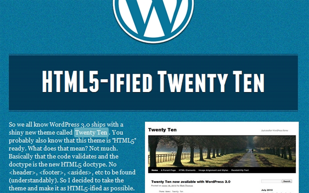 html5-ified Post image