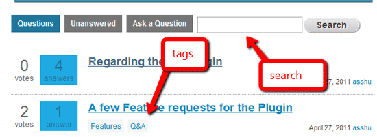 q&a navigation