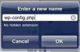 file rename to wp-config