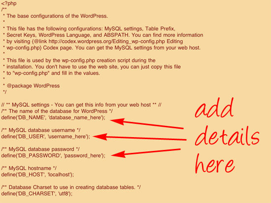 wp config file