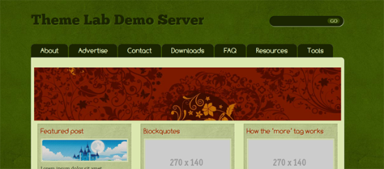freewpthemes1 Green Tea Free WordPress Theme