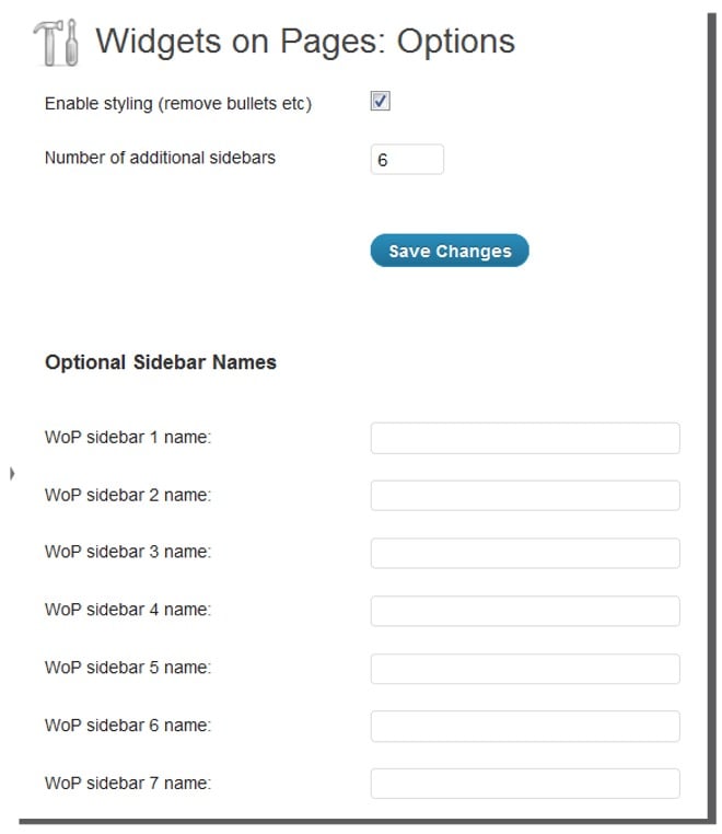 widgets-on-a-page-settings Post image
