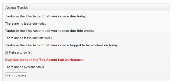The Asana Plugin Immediately Syncs Tasks From Your WordPress Site