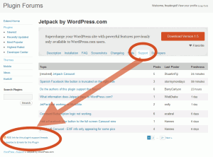 Better Support-WordPress Plugin Page Support Tab