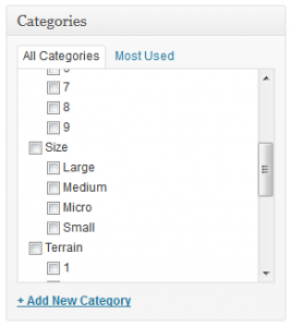 Information Architecture - a poorly-planned site's unwieldy category list