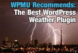 WordPress Weather Widget-Sky full of lightning