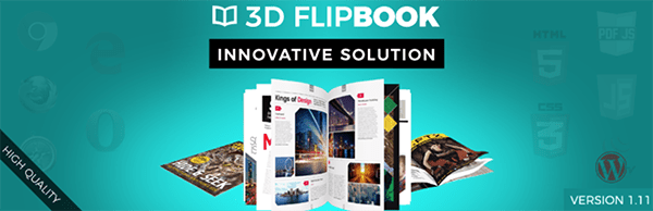 3d flipbook header