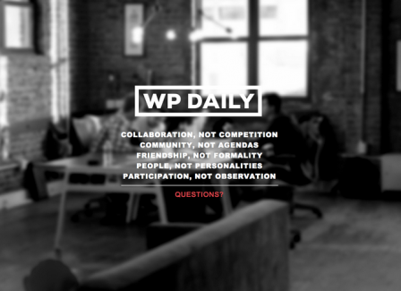 WP Daily has closed down