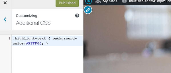 Add a custom CSS to change the color of ALL your highlighted text