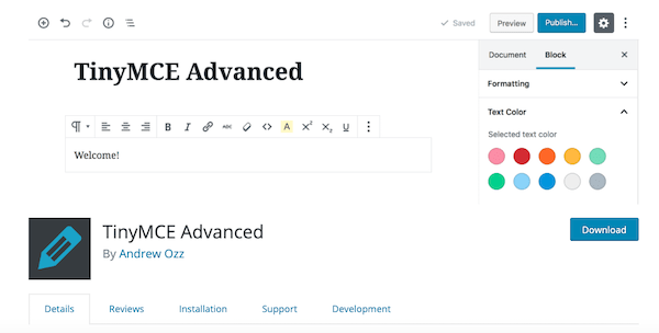A look at the Tiny MCE plugin for WordPress