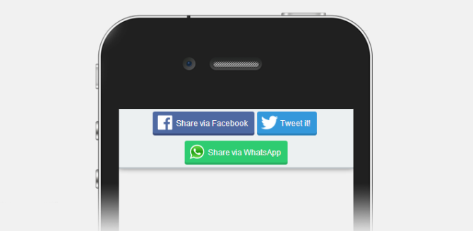 WhatsApp button display