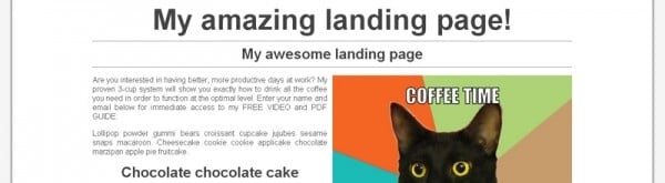 The Landing Page image