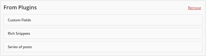 Meta Boxes from Plugins