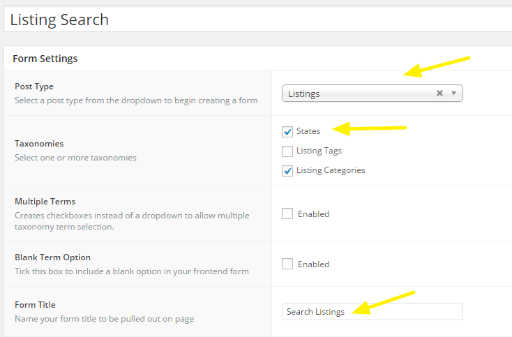 Listing search.