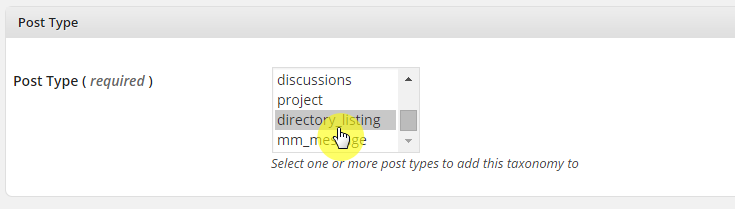 Post type