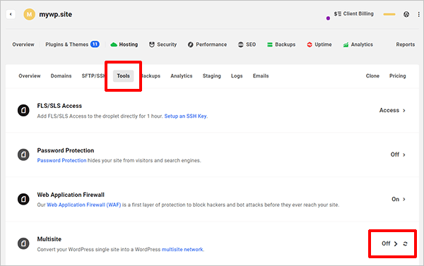 The Hub - Tools - Multisite