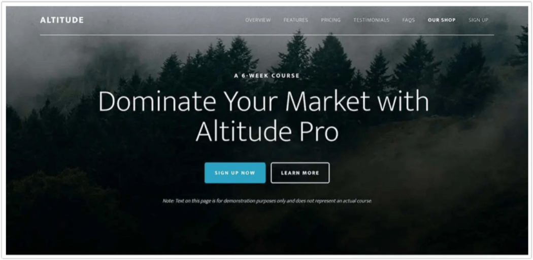 Altitude Pro theme.