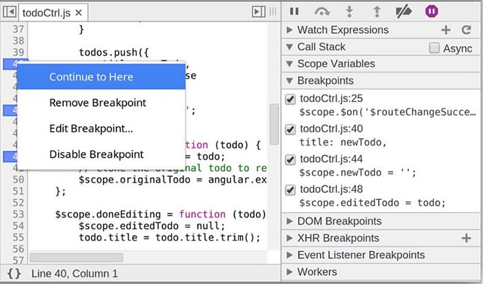 Breakpoints