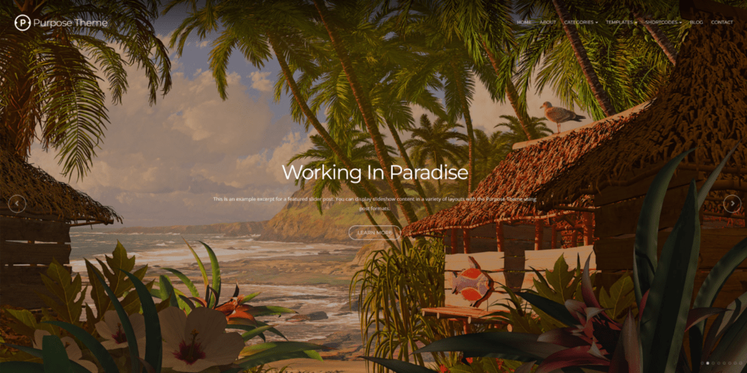 Purpose theme.