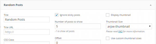 Advanced Random Posts Widget image