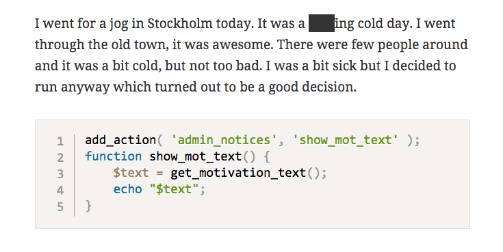 Prism Highlighter Output