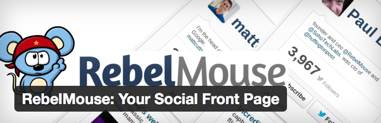 RebelMouse is one social feed option.
