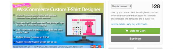 WooCommerce Custom T-Shirt Designer image