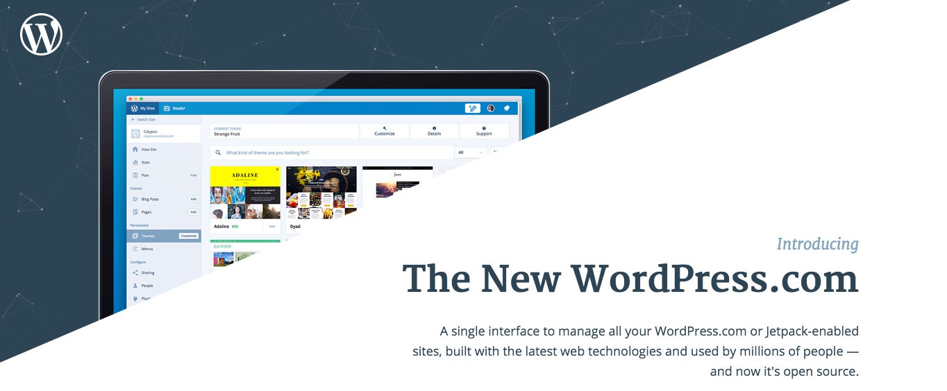 Calypso offers a single interface to manage all WordPress.com or Jetpack-enabled sites.