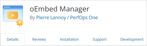 oEmbed Manager