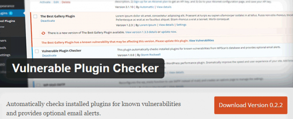 Vulnerable Plugin Checker image