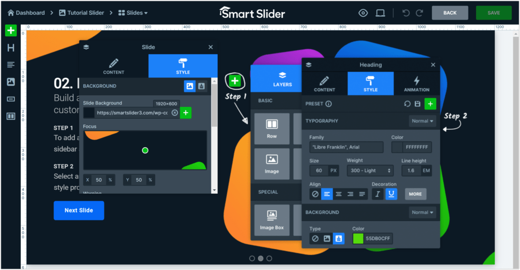 Slider tutorial.