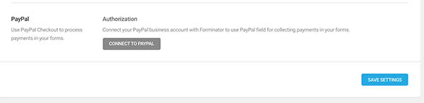 Add paypal in forminator.