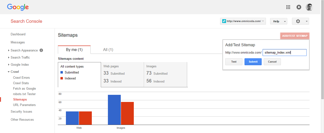Google Search Console XML Sitemaps.