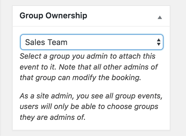 BUddyPress group ownership metabox