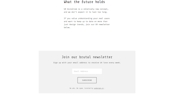 Brutalist Web Design - UX Brutalism