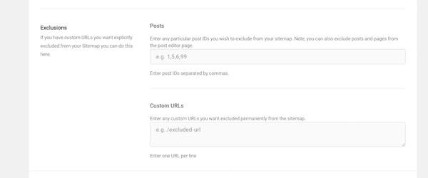 SmartCrawl Exclusions
