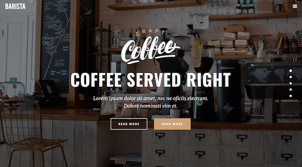 Barista WordPress theme