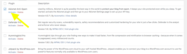 Reactivate Plugin