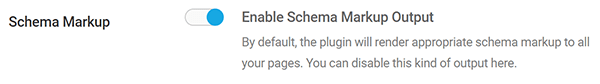 Screenshot SmartCrawl Enable Schema settings.