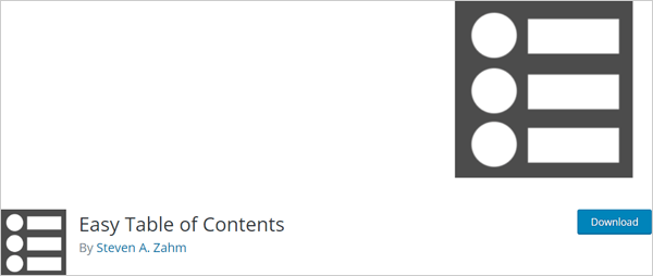 Easy Table of Contents