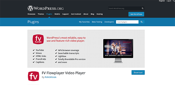 FV WordPress Flowplayer image
