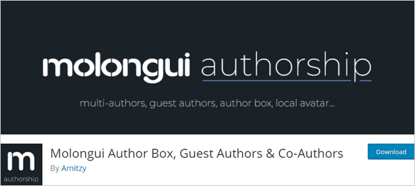 Molongui Authorship plugin.