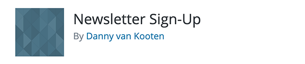 Newsletter Sign-Up image