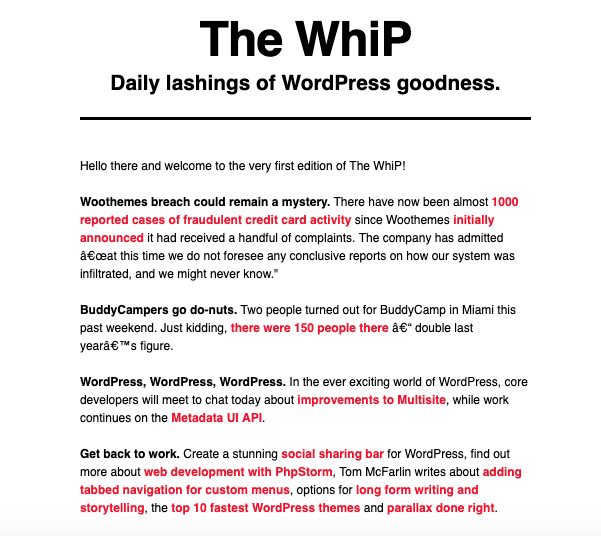 A look at the first edition of The Whip