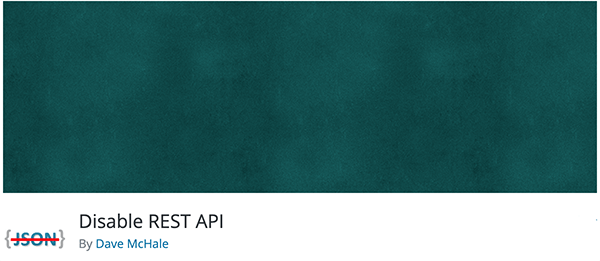 disable rest api