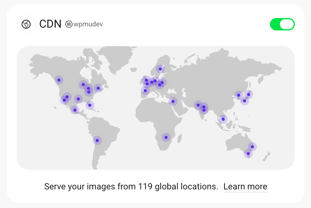 Activate Smush CDN screen.