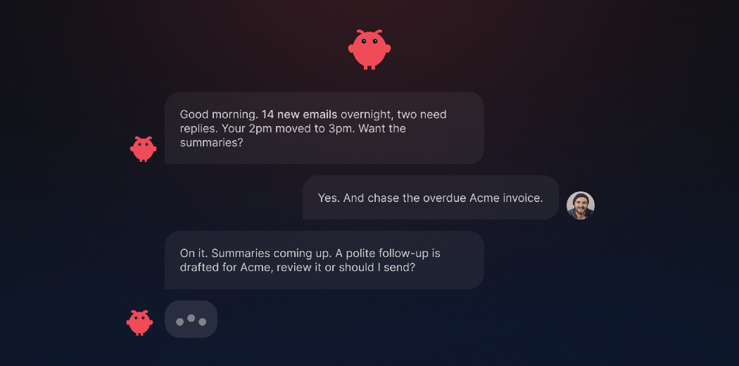 OpenClaw UI in action